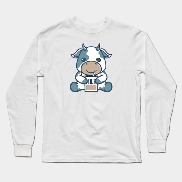 CUTE COW Long Sleeve T-Shirt by BERKAH SERAWUNG